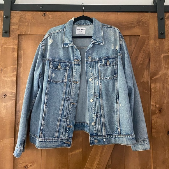 Old Navy Light Blue Jean Jacket - Picture 3 of 7